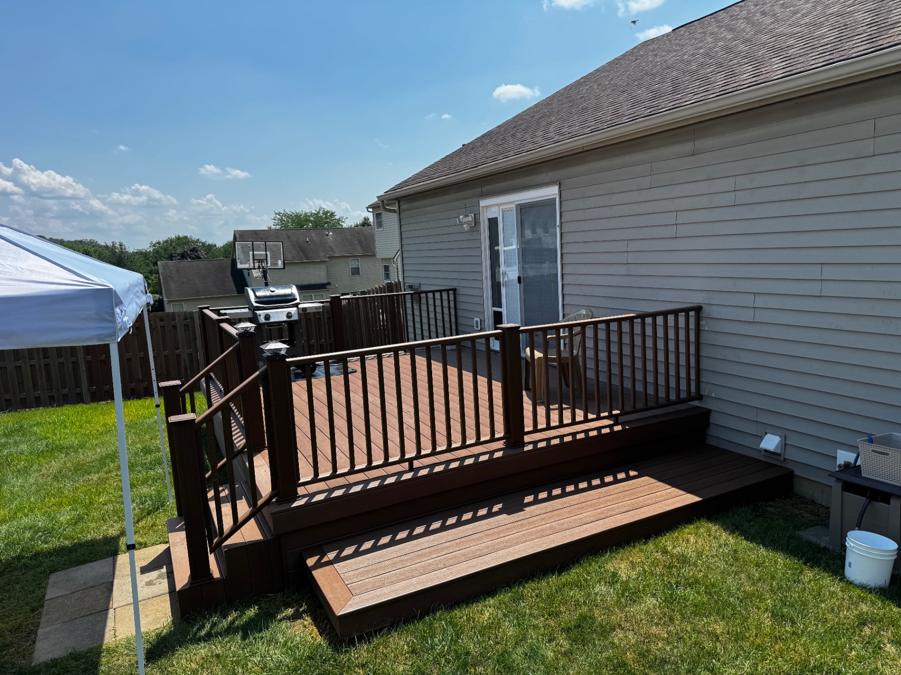 After — Backyard Deck Rebuild — Before & After